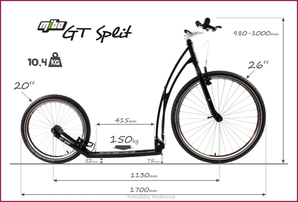 Koloběžka pro dospělé MIBO GT Split (28/20)