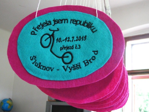 Medaile přejezdu republiky 2015